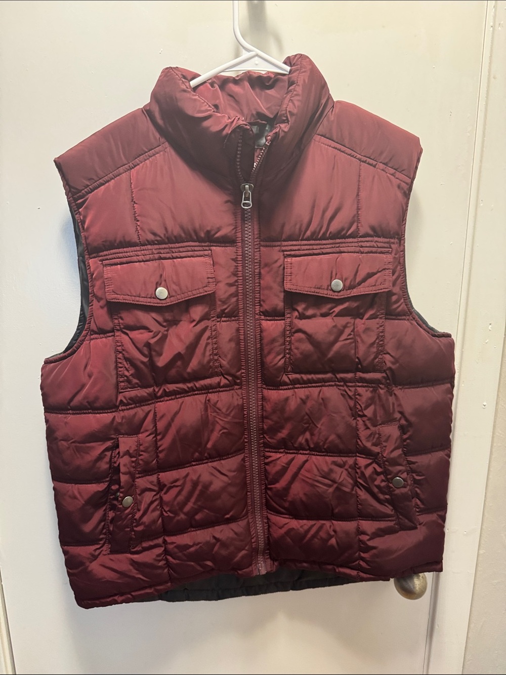 Goodfellow & Co Men's Burgundy Quilted Puffer Vest